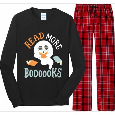 Halloween Librarian English Teacher Reading Reader Books Long Sleeve Pajama Set