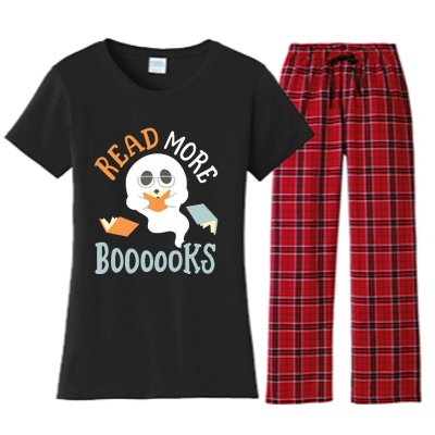 Halloween Librarian English Teacher Reading Reader Books Women's Flannel Pajama Set