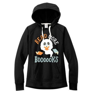 Halloween Librarian English Teacher Reading Reader Books Women's Fleece Hoodie