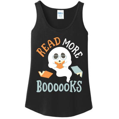 Halloween Librarian English Teacher Reading Reader Books Ladies Essential Tank