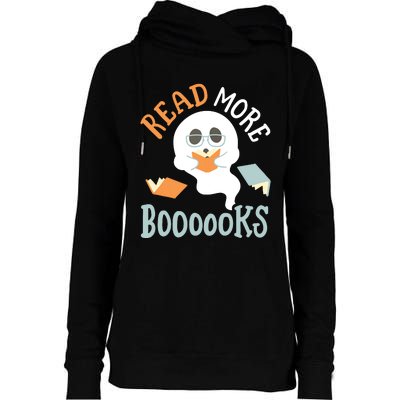 Halloween Librarian English Teacher Reading Reader Books Womens Funnel Neck Pullover Hood