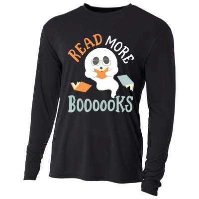 Halloween Librarian English Teacher Reading Reader Books Cooling Performance Long Sleeve Crew