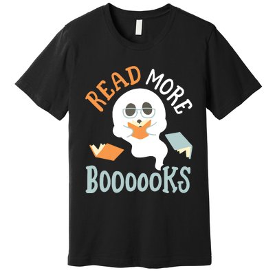 Halloween Librarian English Teacher Reading Reader Books Premium T-Shirt