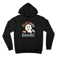 Halloween Librarian English Teacher Reading Reader Books Tall Hoodie