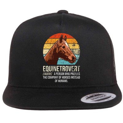 Horse Lover Equestrian Horse Rider Horse Trainer Horse Flat Bill Trucker Hat