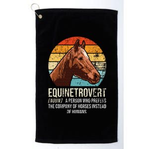 Horse Lover Equestrian Horse Rider Horse Trainer Horse Platinum Collection Golf Towel