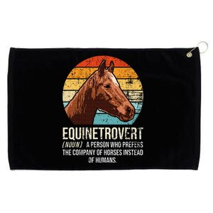 Horse Lover Equestrian Horse Rider Horse Trainer Horse Grommeted Golf Towel