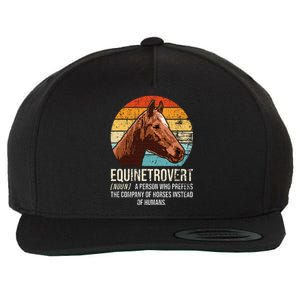 Horse Lover Equestrian Horse Rider Horse Trainer Horse Wool Snapback Cap