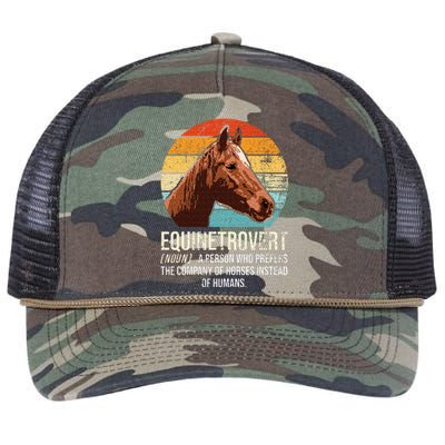 Horse Lover Equestrian Horse Rider Horse Trainer Horse Retro Rope Trucker Hat Cap