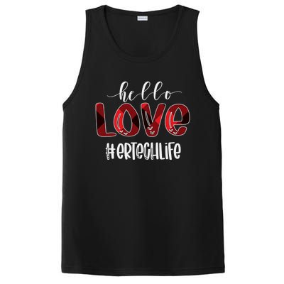 Hello Love Er Tech Life Buffalo Awesome Valentines Gift Idea Cool Gift PosiCharge Competitor Tank