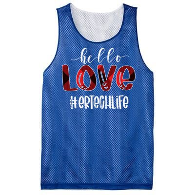 Hello Love Er Tech Life Buffalo Awesome Valentines Gift Idea Cool Gift Mesh Reversible Basketball Jersey Tank