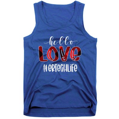 Hello Love Er Tech Life Buffalo Awesome Valentines Gift Idea Cool Gift Tank Top