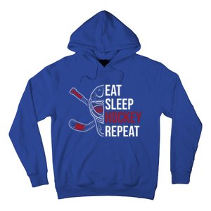 Hockey Lovers Eat Sleep Hockey Repeat Hockey Players Cool Gift Hoodie