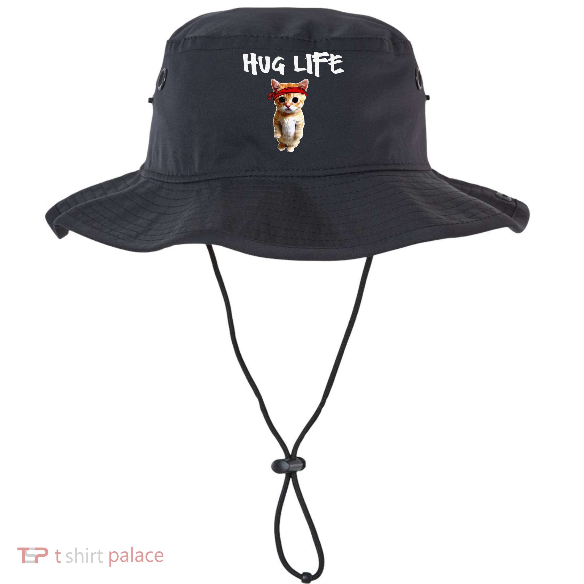 Hug Life Funny Awesome Cool Cute Cat Kitten Tee Bucket Hat