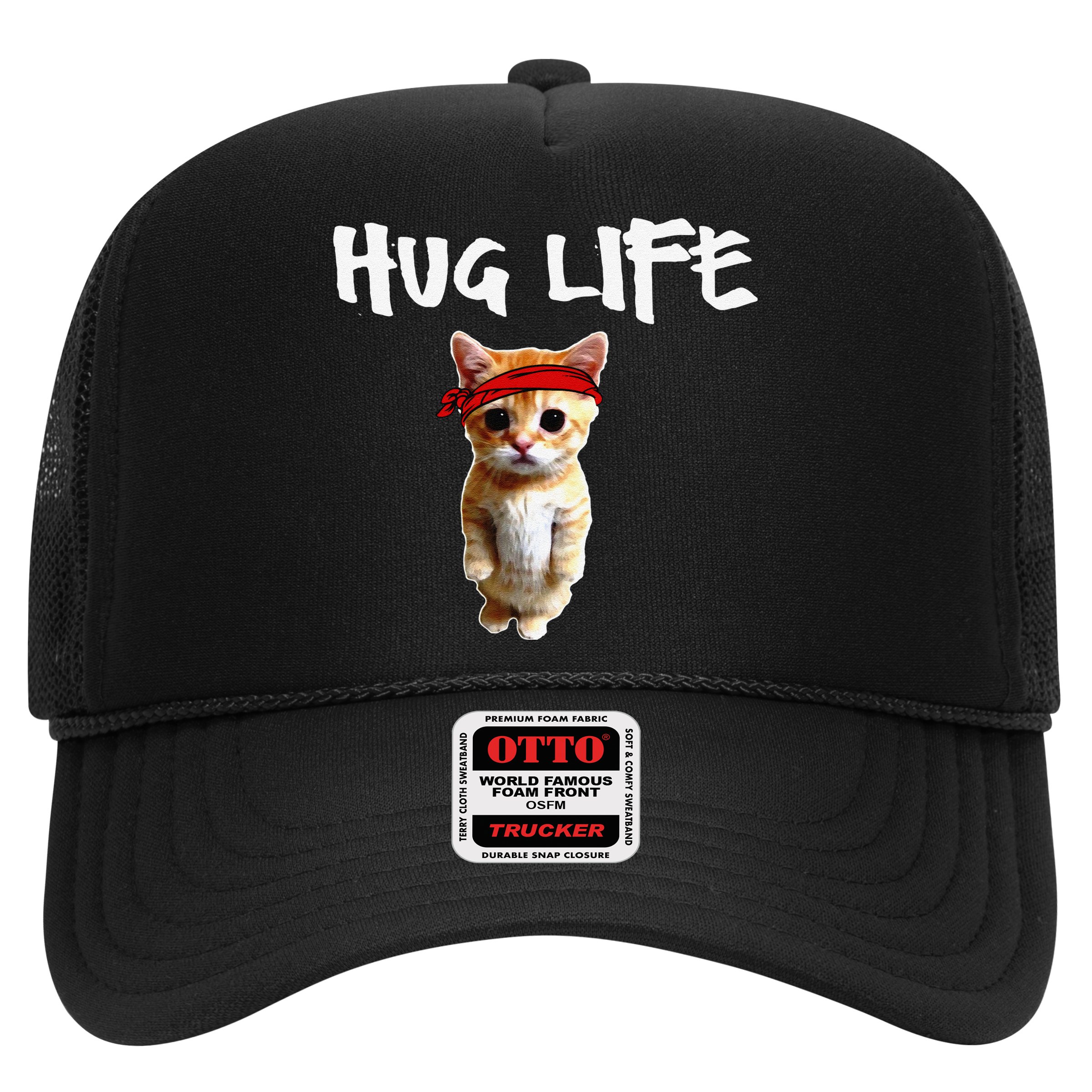 Hug Life Funny Awesome Cool Cute Cat Kitten Tee Hat