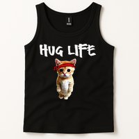 Hug Life Funny Awesome Cool Cute Cat Kitten Tee Tank Top