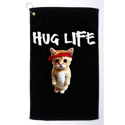 Hug Life Funny Awesome Cool Cute Cat Kitten Tee Golf Towel