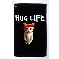 Hug Life Funny Awesome Cool Cute Cat Kitten Tee Golf Towel