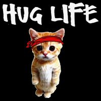 Hug Life Funny Awesome Cool Cute Cat Kitten Tee Wool Snapback Cap