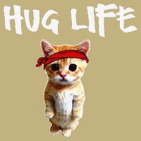 Hug Life Funny Awesome Cool Cute Cat Kitten Tee Performance Shirt