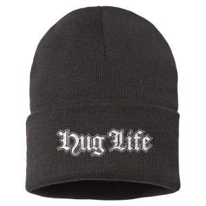 Hug Life Funny Gift Idea Sustainable Knit Beanie