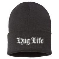 Hug Life Funny Gift Idea Sustainable Knit Beanie