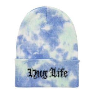 Hug Life Funny Gift Idea Tie Dye 12in Knit Beanie