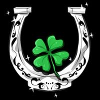 Horseshoe Lucky Four Leaf Clover Horse 7-Panel Snapback Hat