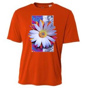 Holographic Lily Flower Cooling Performance Crew T-Shirt