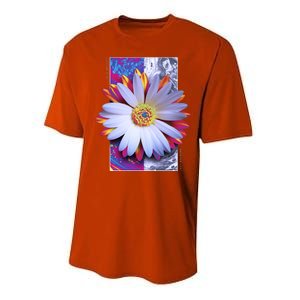 Holographic Lily Flower Performance Sprint T-Shirt