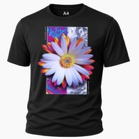 Holographic Lily Flower Cooling Performance Crew T-Shirt