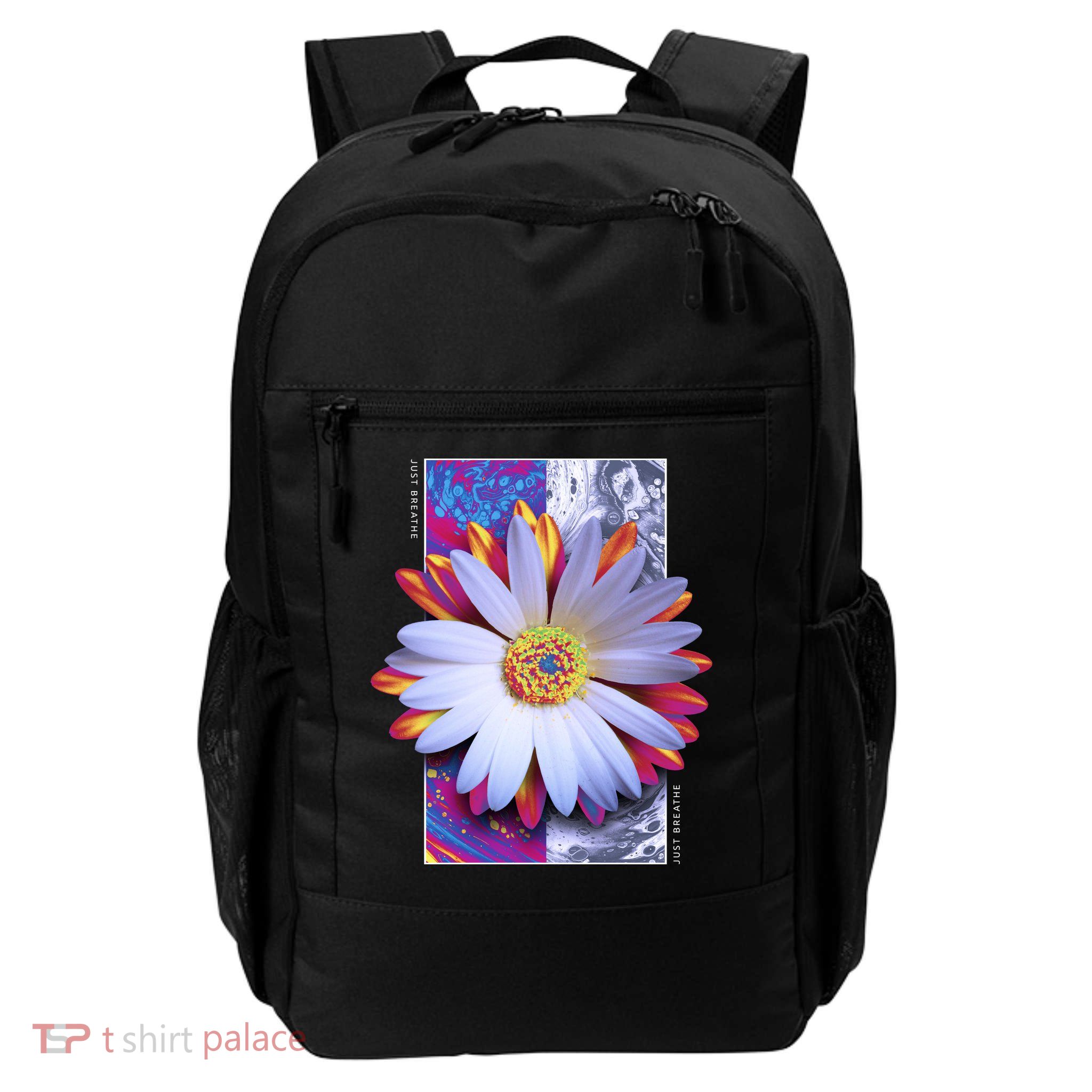 Holographic Lily Flower Daily Commute Backpack