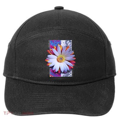 Holographic Lily Flower 7-Panel Snapback Hat