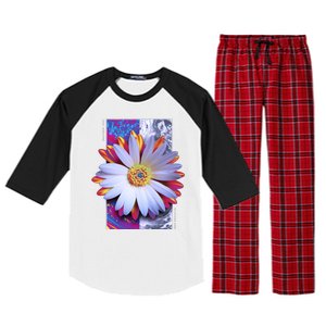 Holographic Lily Flower Raglan Sleeve Pajama Set