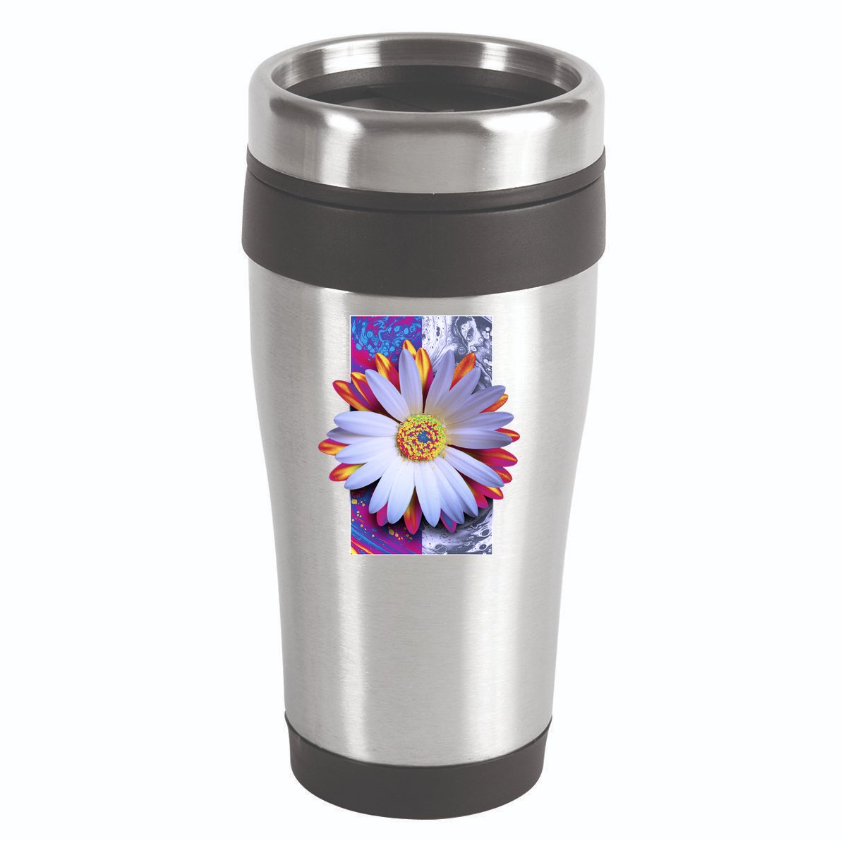 Holographic Lily Flower 16oz Travel Tumbler