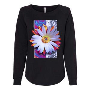 Holographic Lily Flower Womens California Wash Sweatshirt