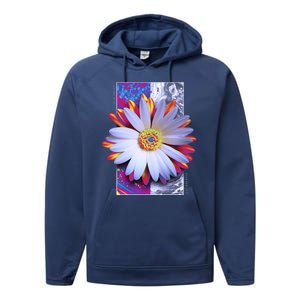 Holographic Lily Flower Performance Fleece Hoodie