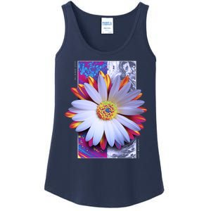 Holographic Lily Flower Ladies Essential Tank