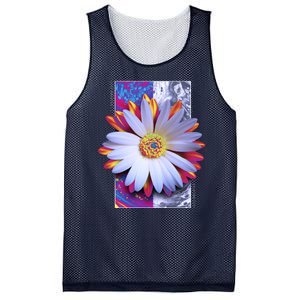 Holographic Lily Flower Mesh Reversible Basketball Jersey Tank