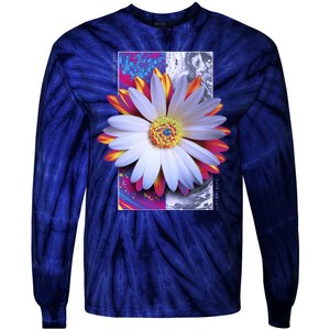 Holographic Lily Flower Tie-Dye Long Sleeve Shirt