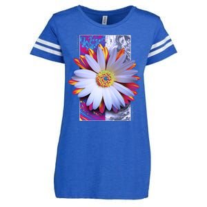 Holographic Lily Flower Enza Ladies Jersey Football T-Shirt