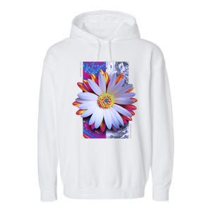 Holographic Lily Flower Garment-Dyed Fleece Hoodie