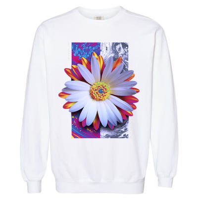 Holographic Lily Flower Garment-Dyed Sweatshirt
