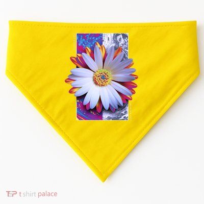 Holographic Lily Flower USA-Made Doggie Bandana