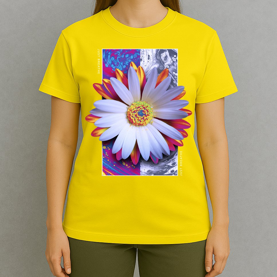 Holographic Lily Flower T-Shirt