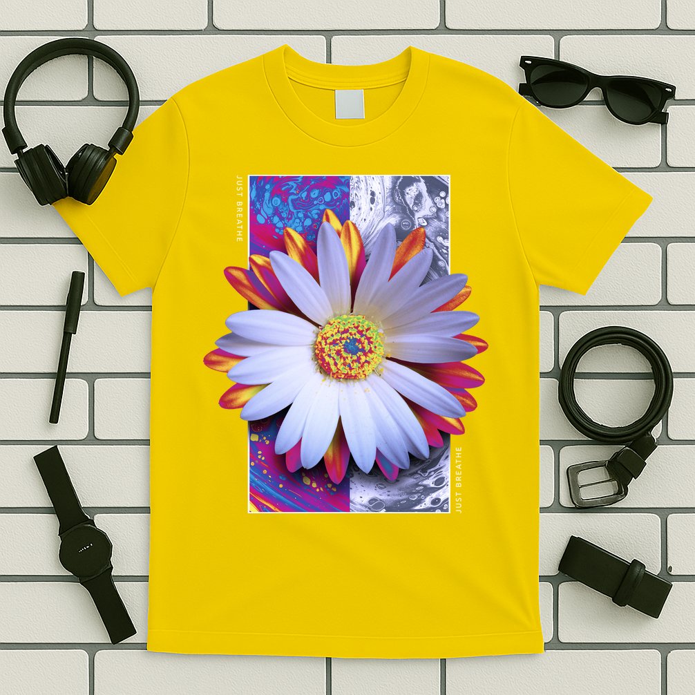 Holographic Lily Flower T-Shirt
