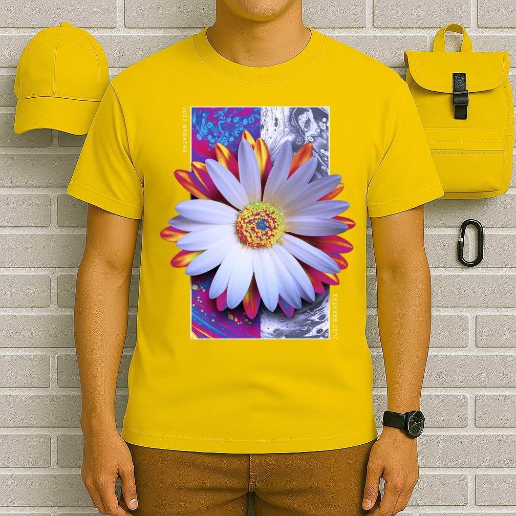 Holographic Lily Flower T-Shirt