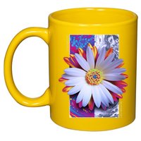 Holographic Lily Flower 11oz C Handle Ceramic Mug