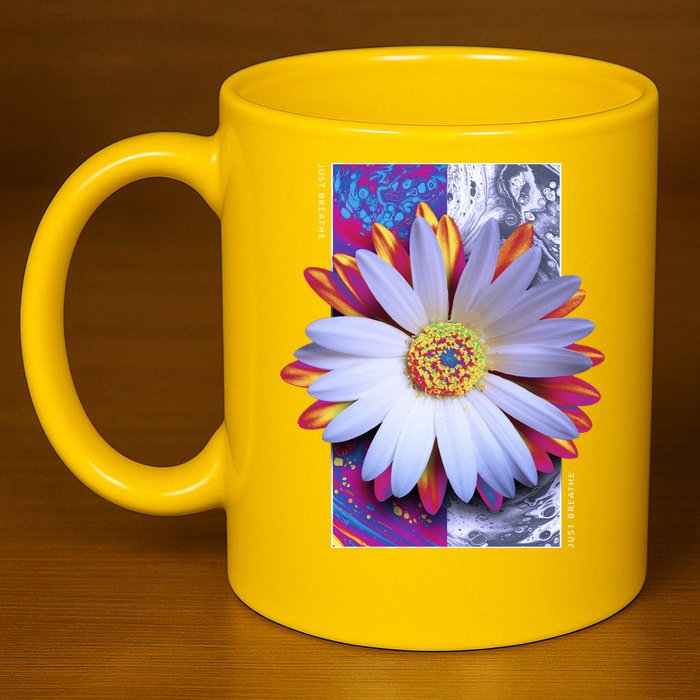 Holographic Lily Flower 11oz C Handle Ceramic Mug
