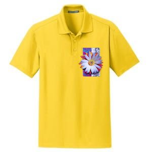 Holographic Lily Flower Dry Zone Grid Polo